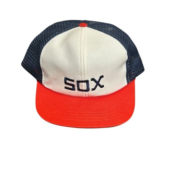 MLB Other - Vintage 1980s Chicago White Sox Mesh Snapback Baseball Cap Hat Sz Jr Boys Child